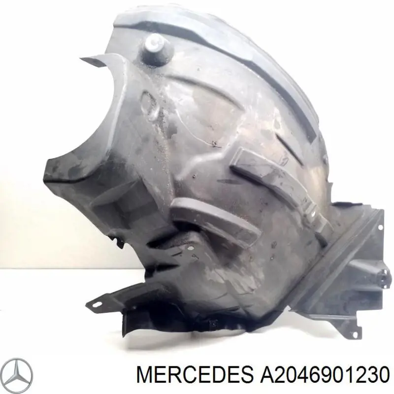 Compre 2046906730 Mercedes Guarda-barras direito traseiro do pára-lama dianteiro