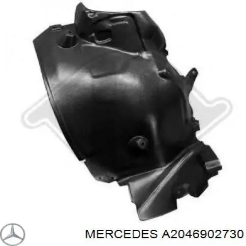 Guarda-barras esquerdo traseiro do pára-lama dianteiro Mercedes A2046902730 preço, a partir de 27,11 USD