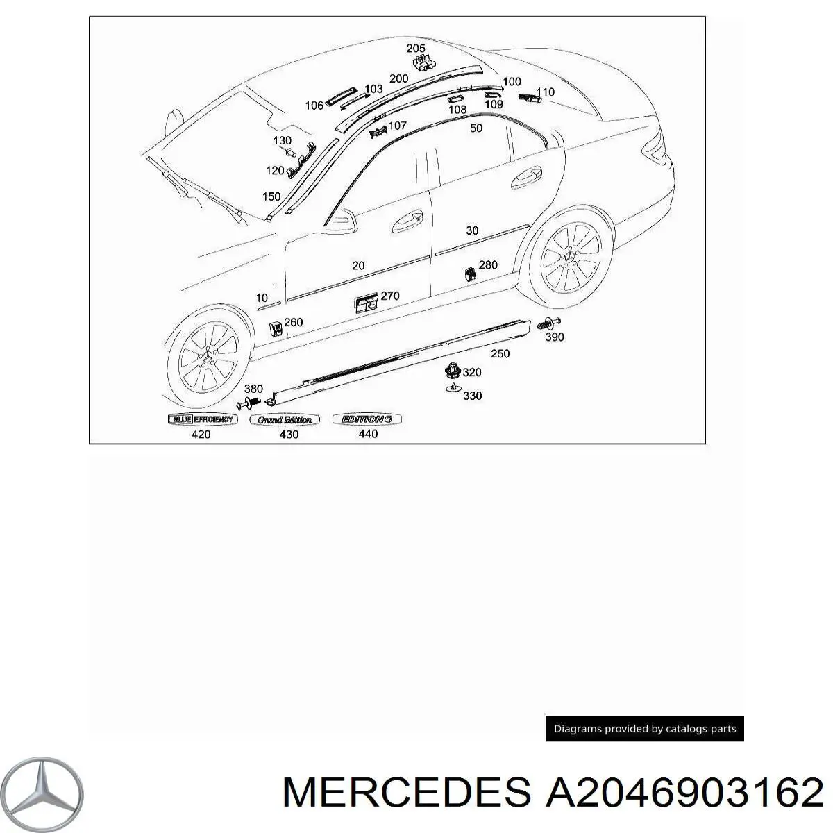 Placa sobreposta do pára-lama dianteiro esquerdo Mercedes A2046903162 preço, a partir de 20,17 USD