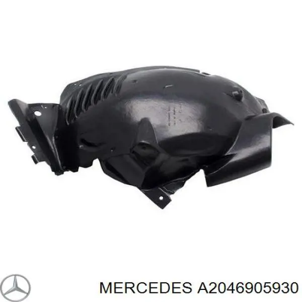 A2046905930 Mercedes Guarda-barras direito dianteiro do pára-lama dianteiro