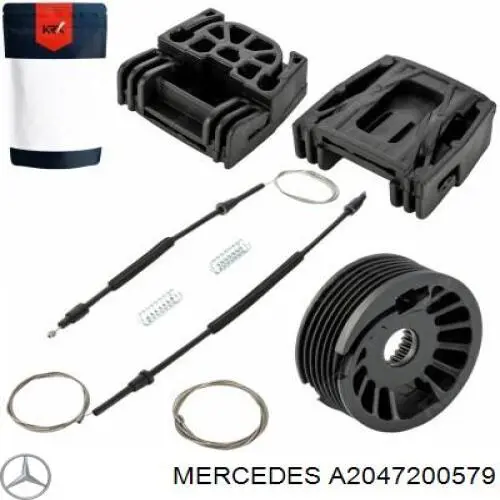 Compre A2047200579 Mercedes Mecanismo de acionamento de vidro da porta dianteira esquerda