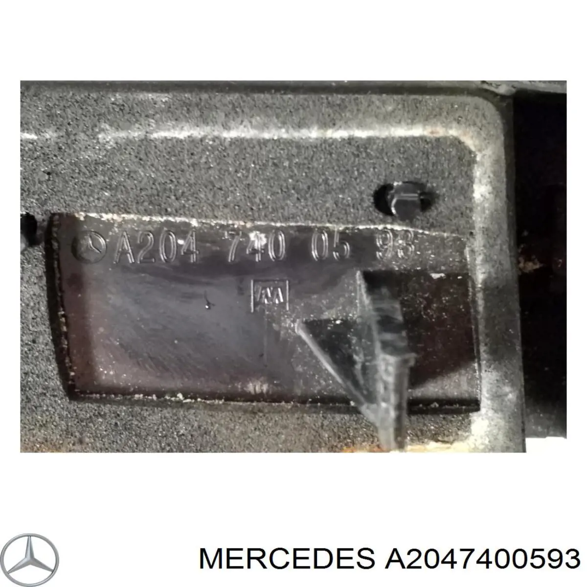 Compre A2047400593 Mercedes Placa sobreposta de porta-malas (de 3ª/5ª porta traseira)