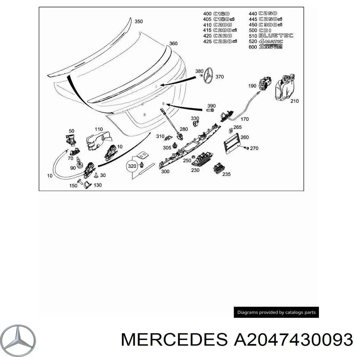  Mercedes A2047430093 preço, a partir de 45,08 USD