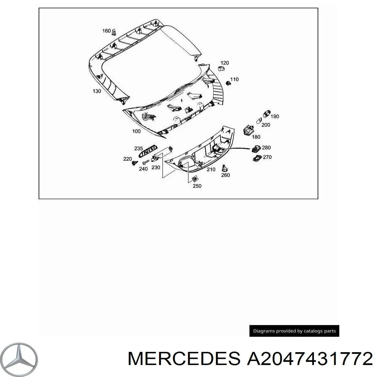  Mercedes A20474317729051 preço, a partir de 7,13 USD