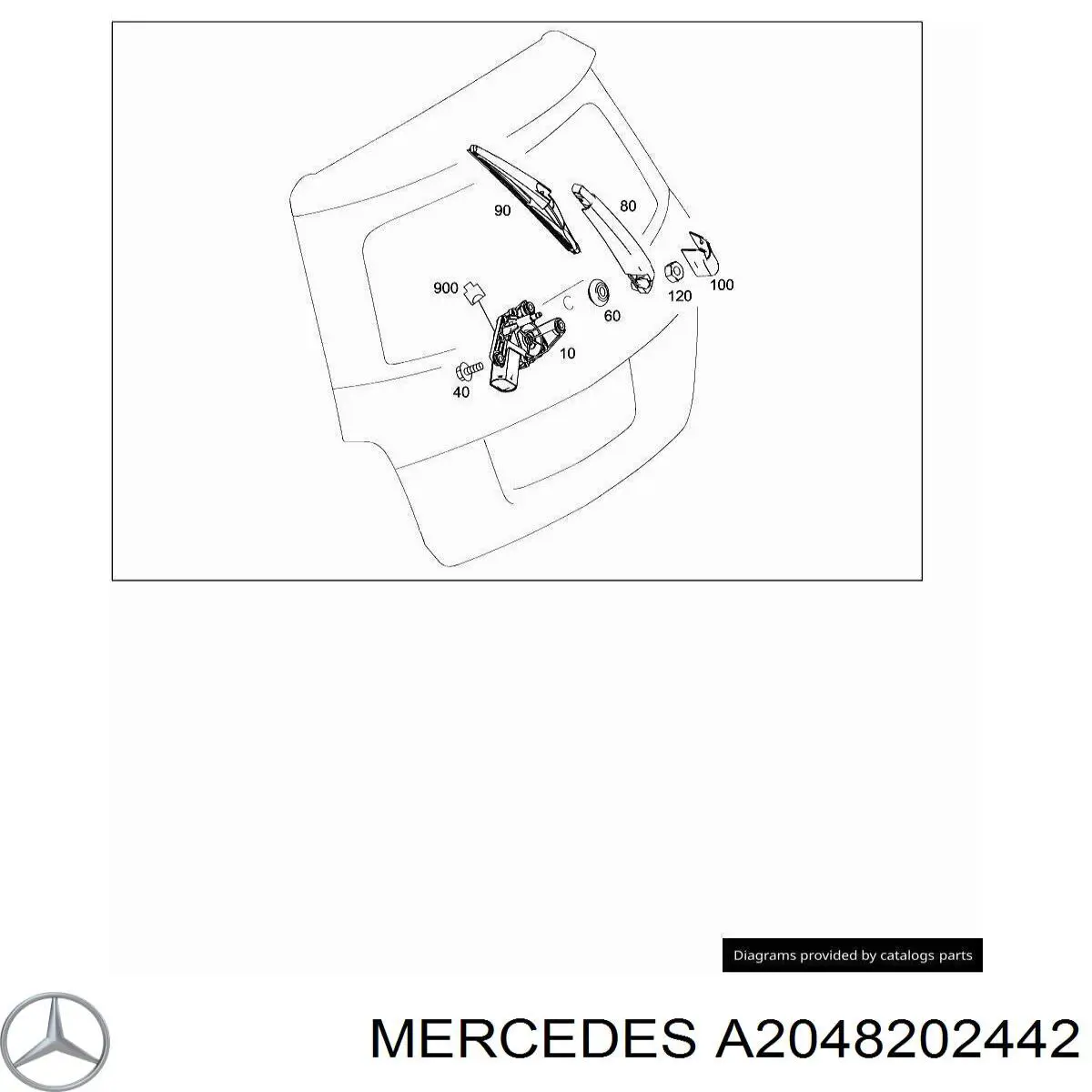 Motor de limpador pára-brisas de vidro traseiro Mercedes A2048202442 preço, a partir de 129,40 USD