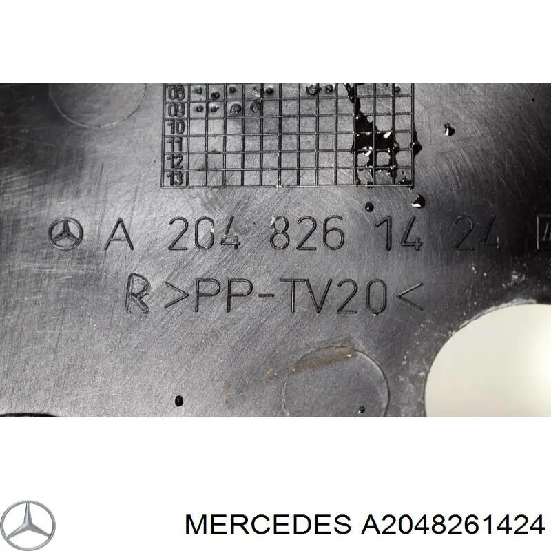 A2048261424 Mercedes Tampa da luz direita