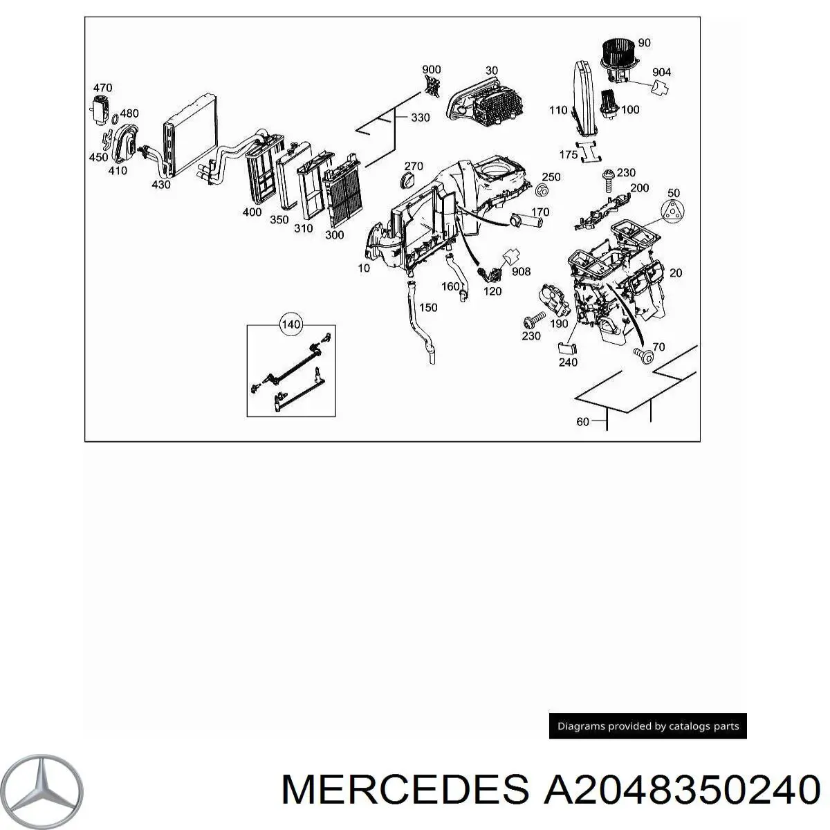 A2048350240 Mercedes 
