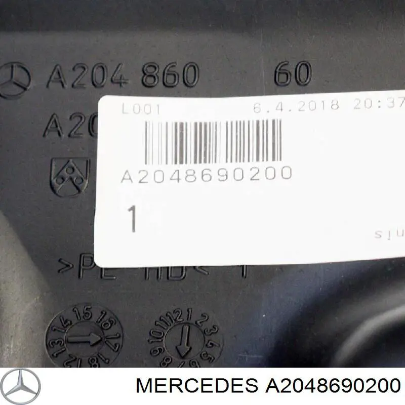 A2048690200 Mercedes Tanque de fluido para lavador de vidro