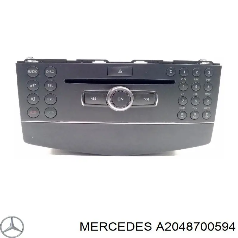 A2048704490 Mercedes Aparelhagem de som (rádio AM/FM)