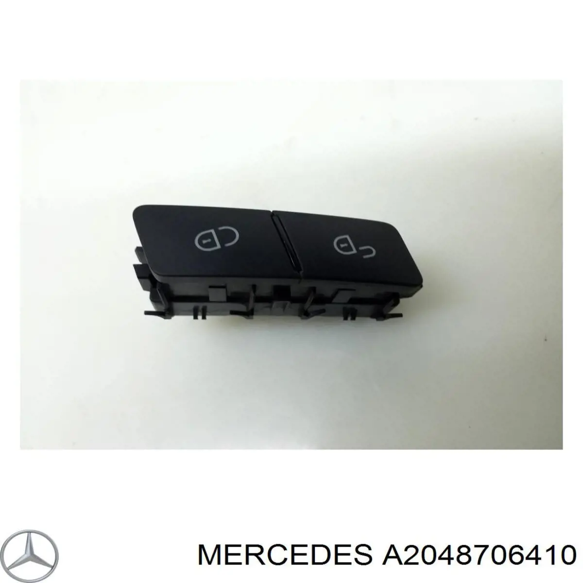 A2048706410 Mercedes Botão de bloqueio de portas