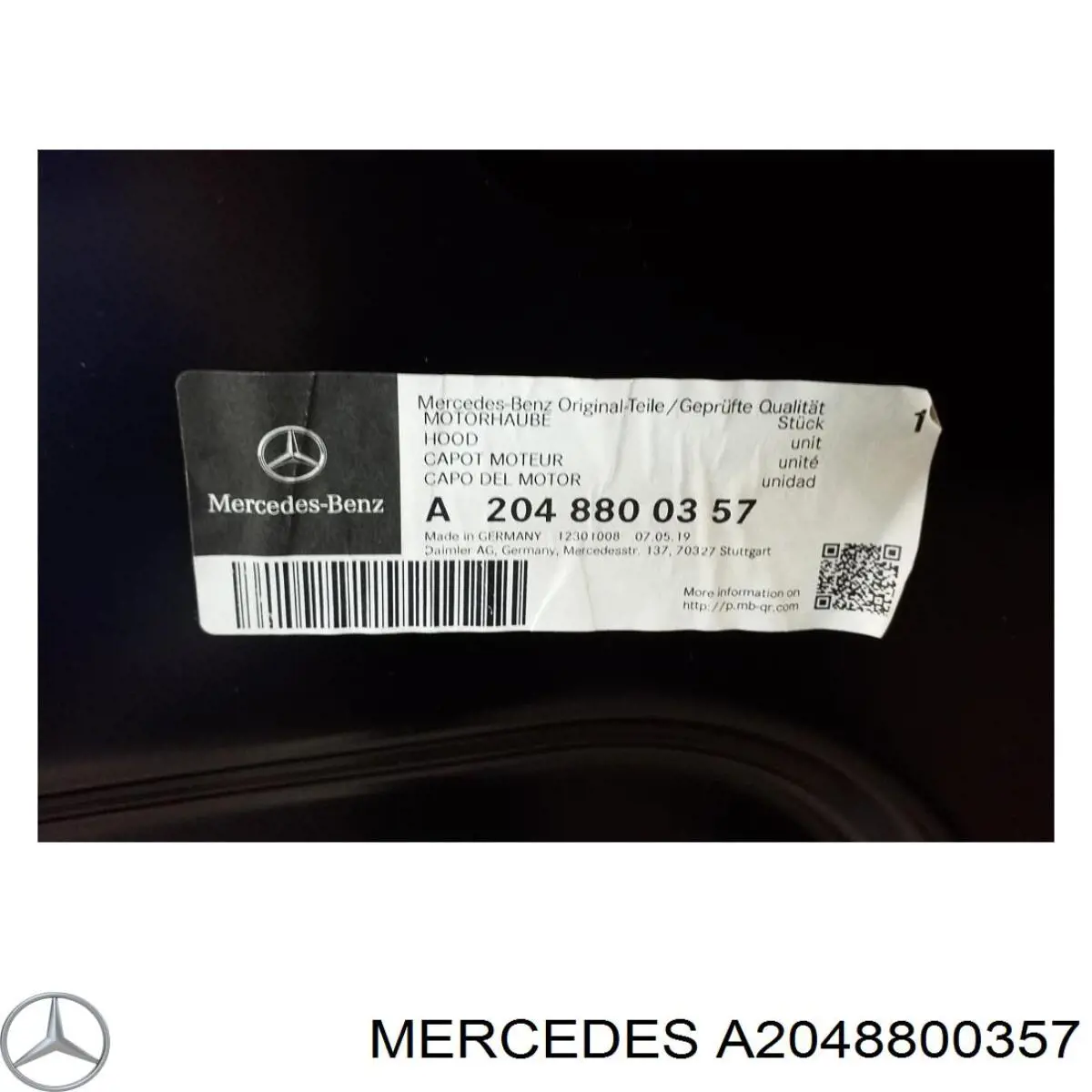 Compre A2048800357 Mercedes Capota