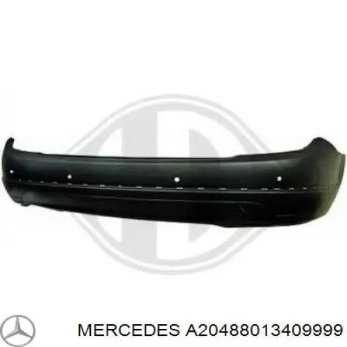 A20488013409999 Mercedes Pára-choque traseiro