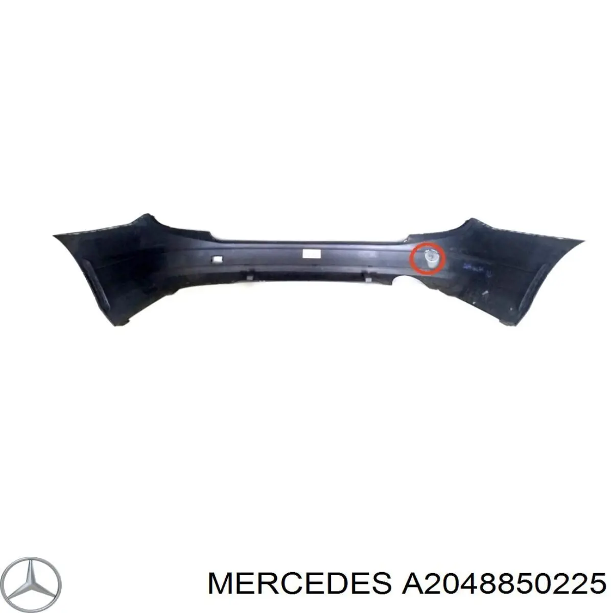 Pára-choque traseiro A2048850225 Mercedes