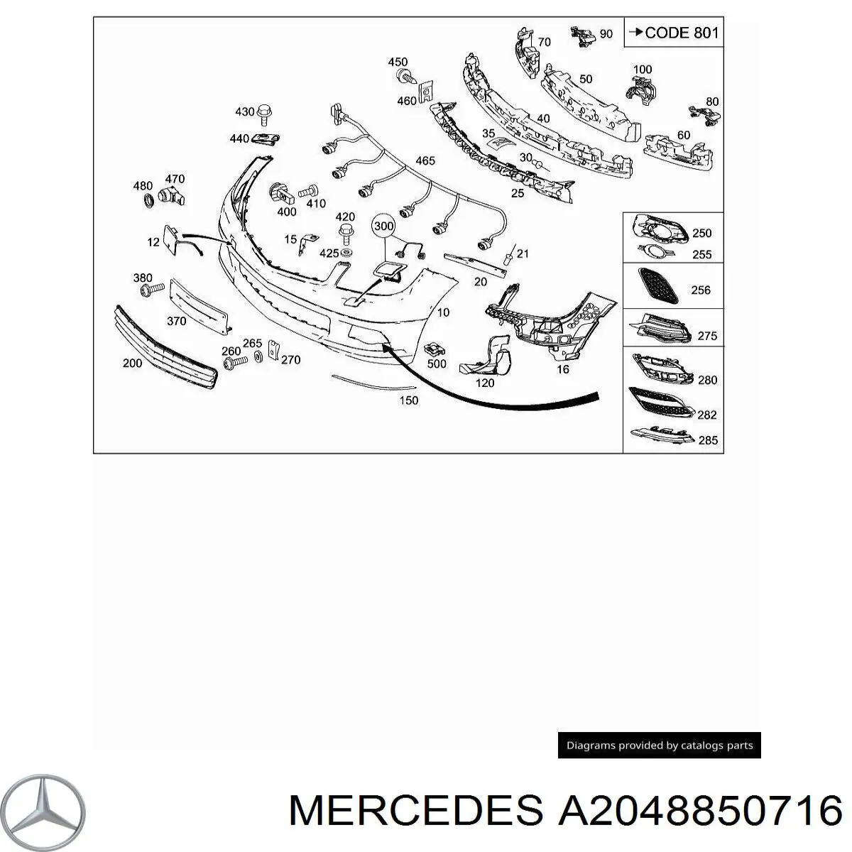 A2048850716 Mercedes 