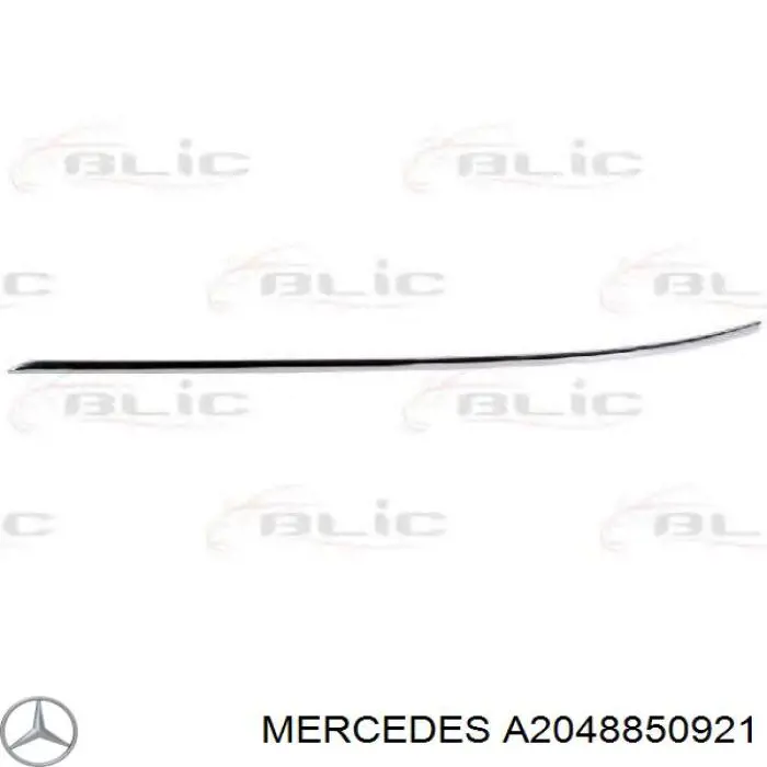 A2048850921 Mercedes Moldura esquerda do pára-choque traseiro
