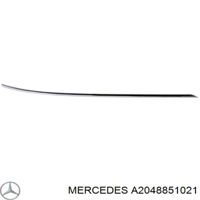 A2048851021 Mercedes Moldura direita do pára-choque traseiro