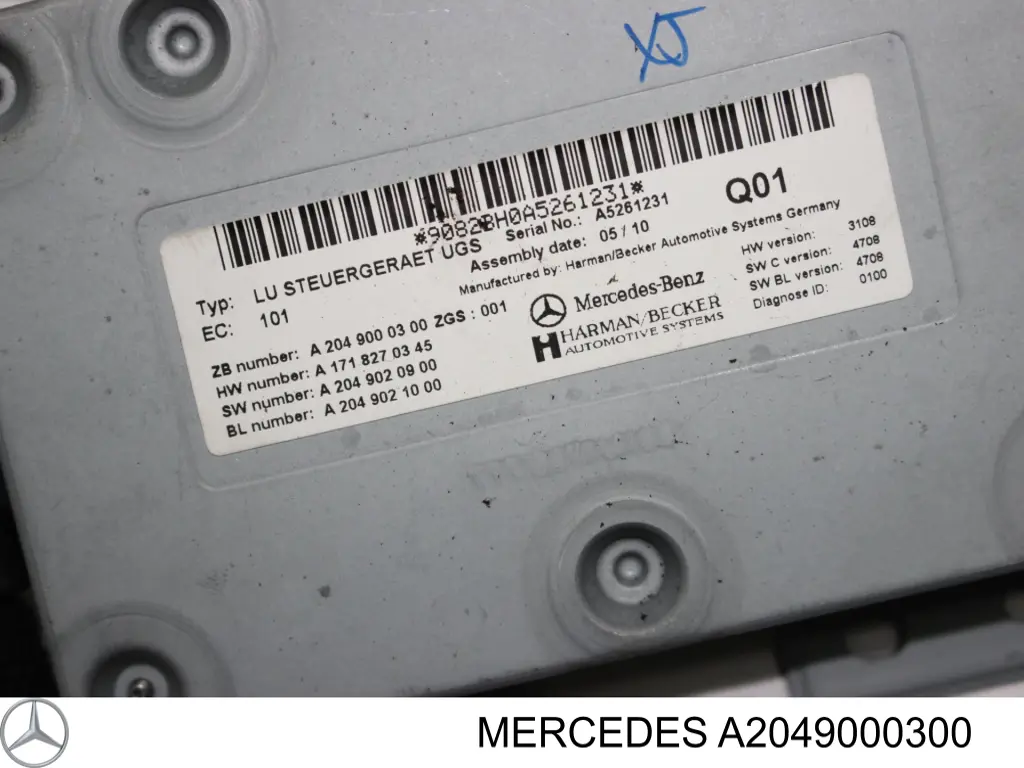 Unidade de controlo multimídia Mercedes A2049000300 preço, a partir de 59,20 USD