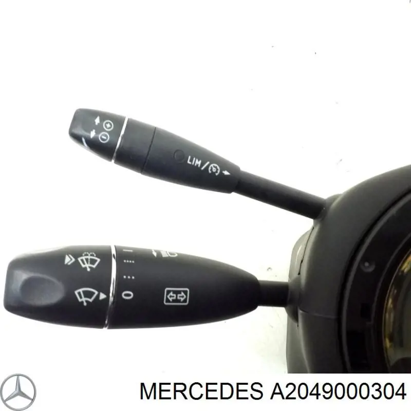 A2049000304 Mercedes Comutador instalado na coluna da direção, montado