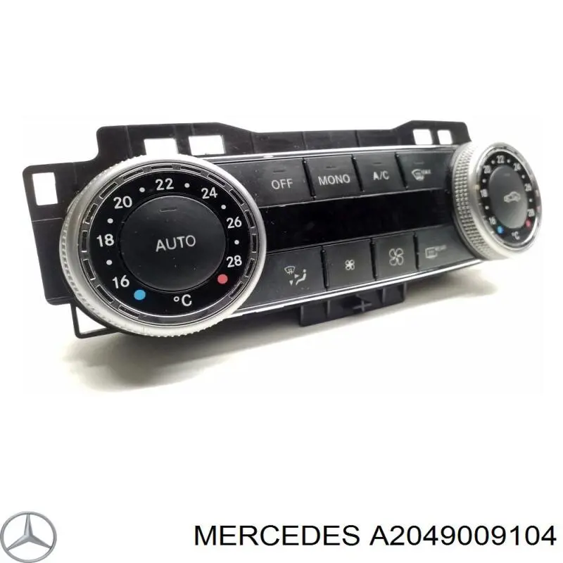 A2049009104 Mercedes Módulo de direção (Centralina eletrônica) de climatização