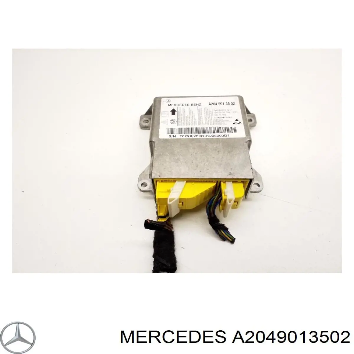 A2049013502 Mercedes Módulo processador de controlo da bolsa de ar (Centralina eletrônica AIRBAG)
