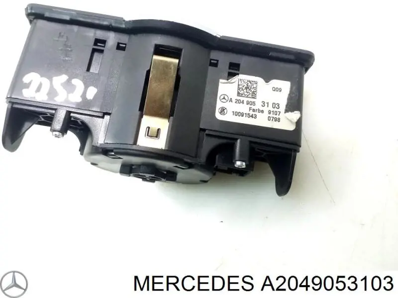 Comutador das luzes no "painel de instrumentos" A2049053103 Mercedes