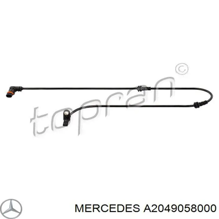 Compre A2049058000 Mercedes Sensor dianteiro de ABS