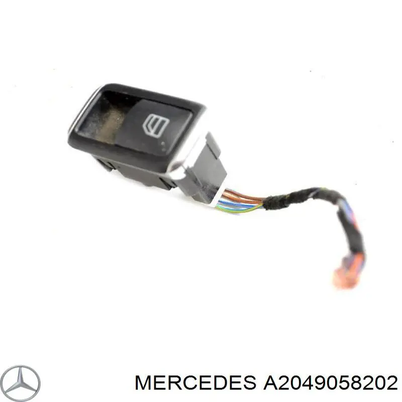 A2049058202 Mercedes Botão dianteiro direito de ativação de motor de acionamento de vidro