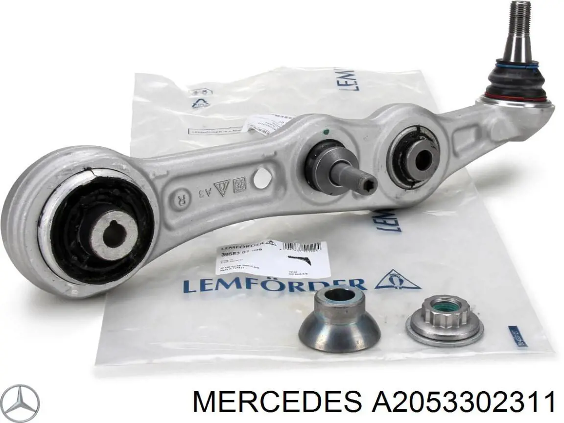 A2053302311 Mercedes Braço oscilante inferior esquerdo de suspensão dianteira