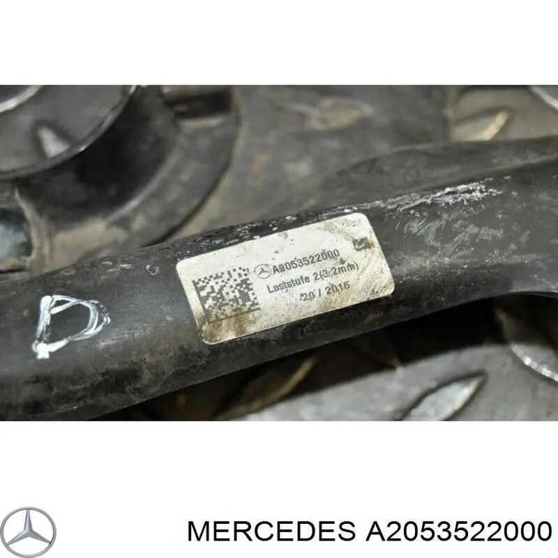 A2053522000 Mercedes Braço oscilante inferior esquerdo de suspensão traseira/direita