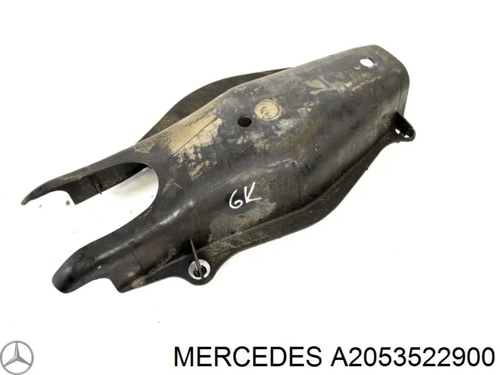 A2053522900 Mercedes Proteção do braço inferior traseiro