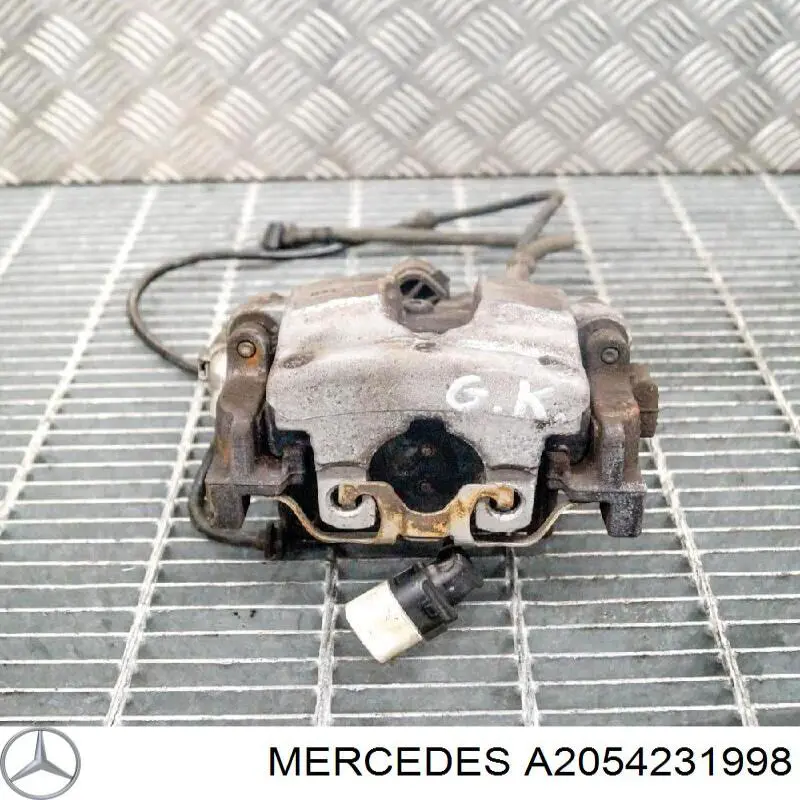 Suporte do freio traseiro esquerdo A2054231998 Mercedes