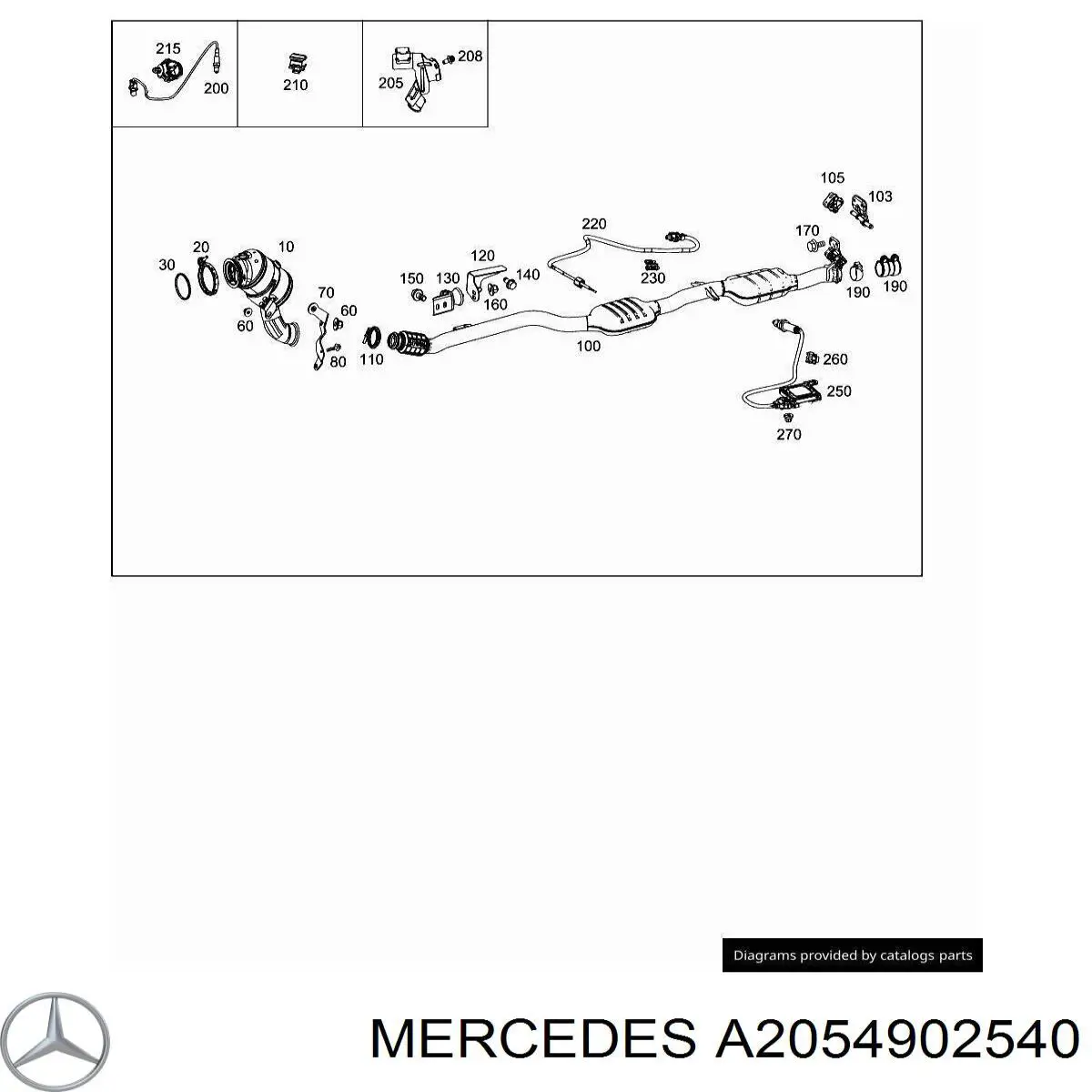  Mercedes A2054902540 preço, a partir de 92,84 USD