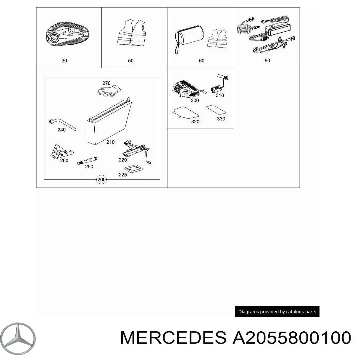 A2055800100 Mercedes 
