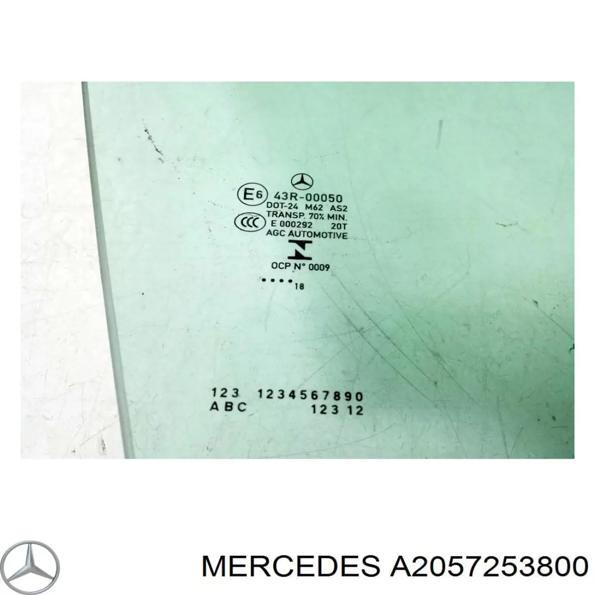 Vidro da porta dianteira direita Mercedes A2057253800 preço, a partir de 165,39 USD