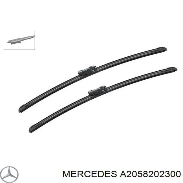 Limpa-pára-brisas do pára-brisas, kit de 2 un. Mercedes A2058202300 preço, a partir de 25,91 USD
