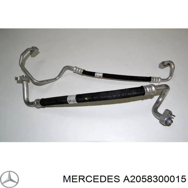 A2058300015 Mercedes Mangueira de aparelho de ar condicionado, desde o compressor até o radiador