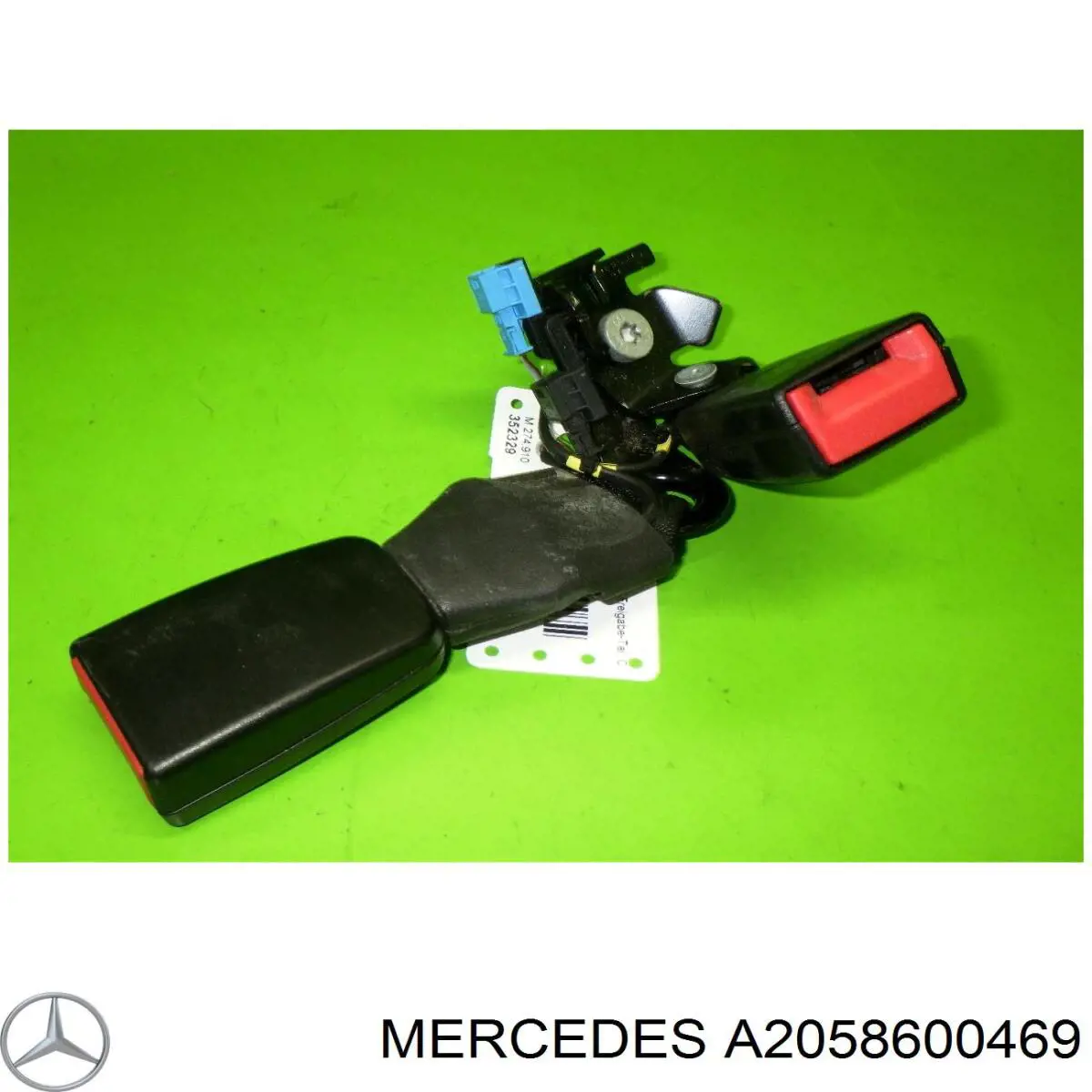 Barra (fecho) de fixação da correia de segurança traseira direita Mercedes A2058600469 preço, a partir de 54,48 USD