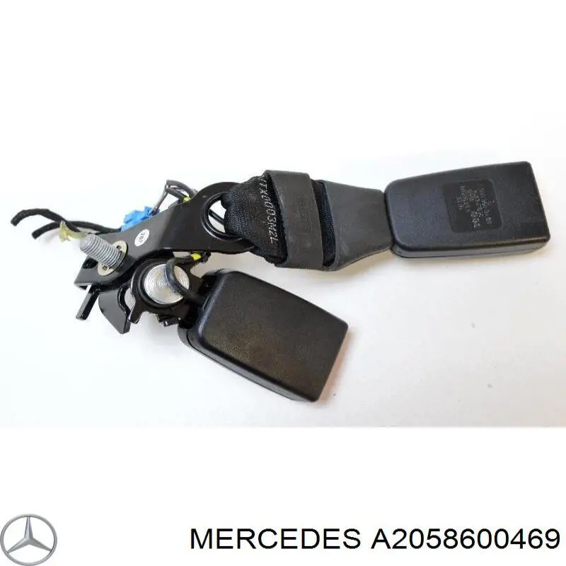 Compre A2058600469 Mercedes Barra (fecho) de fixação da correia de segurança traseira direita