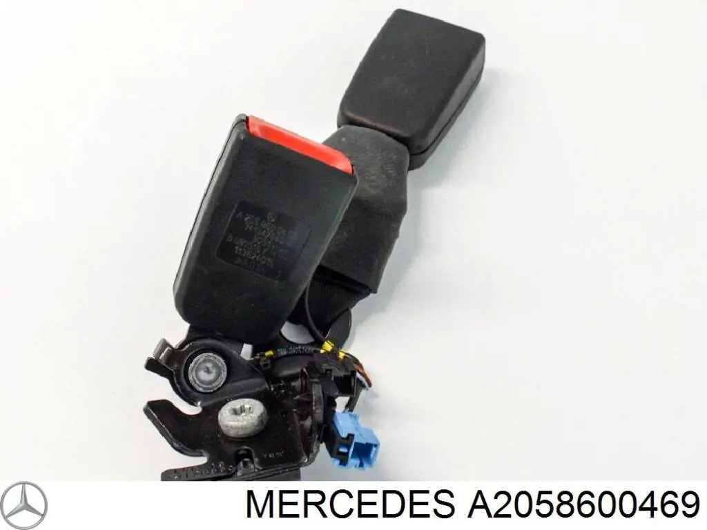 A2058600469 Mercedes Barra (fecho) de fixação da correia de segurança traseira direita