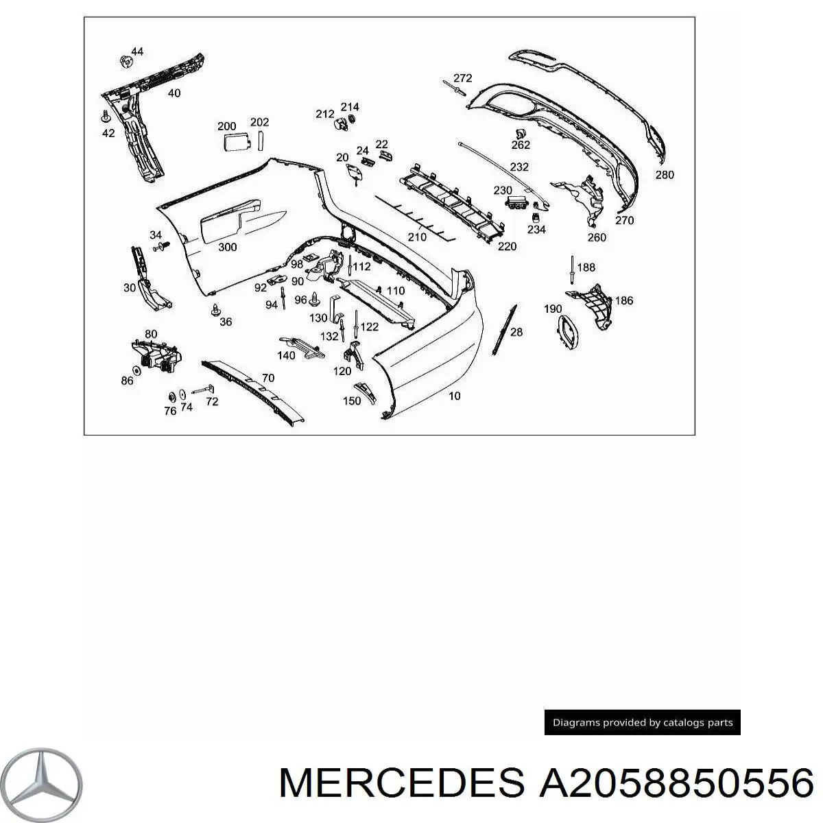  Mercedes A2058850556 preço, a partir de 22,98 USD
