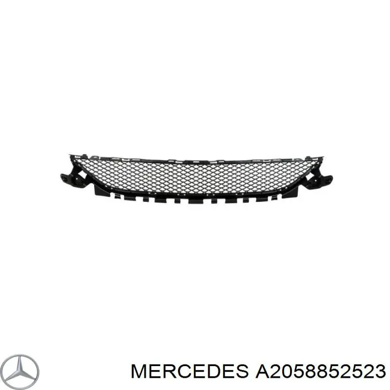 A2058852523 Mercedes Tampão (grelha) das luzes de nevoeiro do pára-choque dianteiro esquerdo