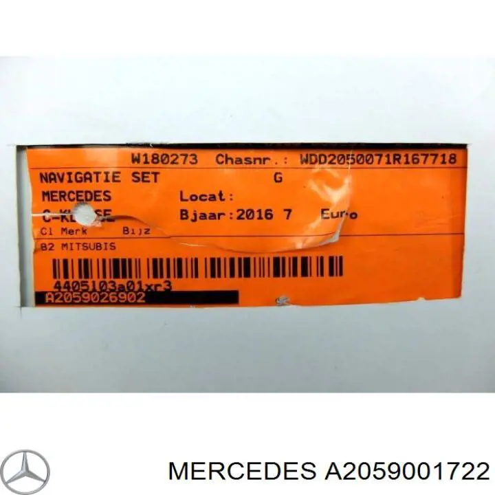  Mercedes A2059001722 preço, a partir de 330,87 USD