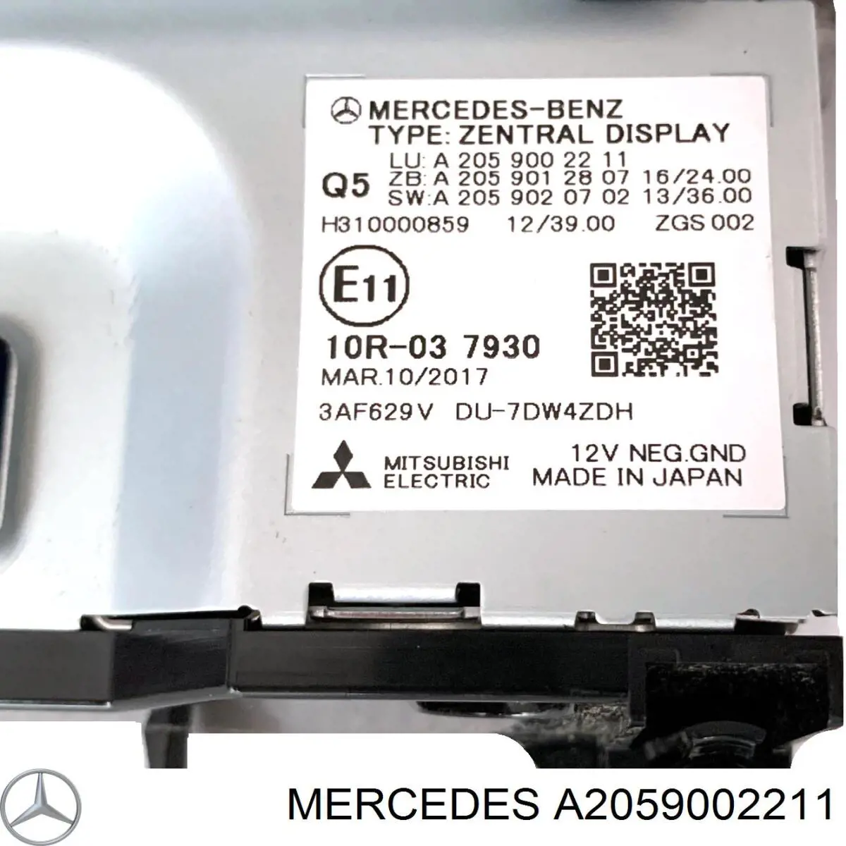 A2059002211 Mercedes Mostrador multifuncional