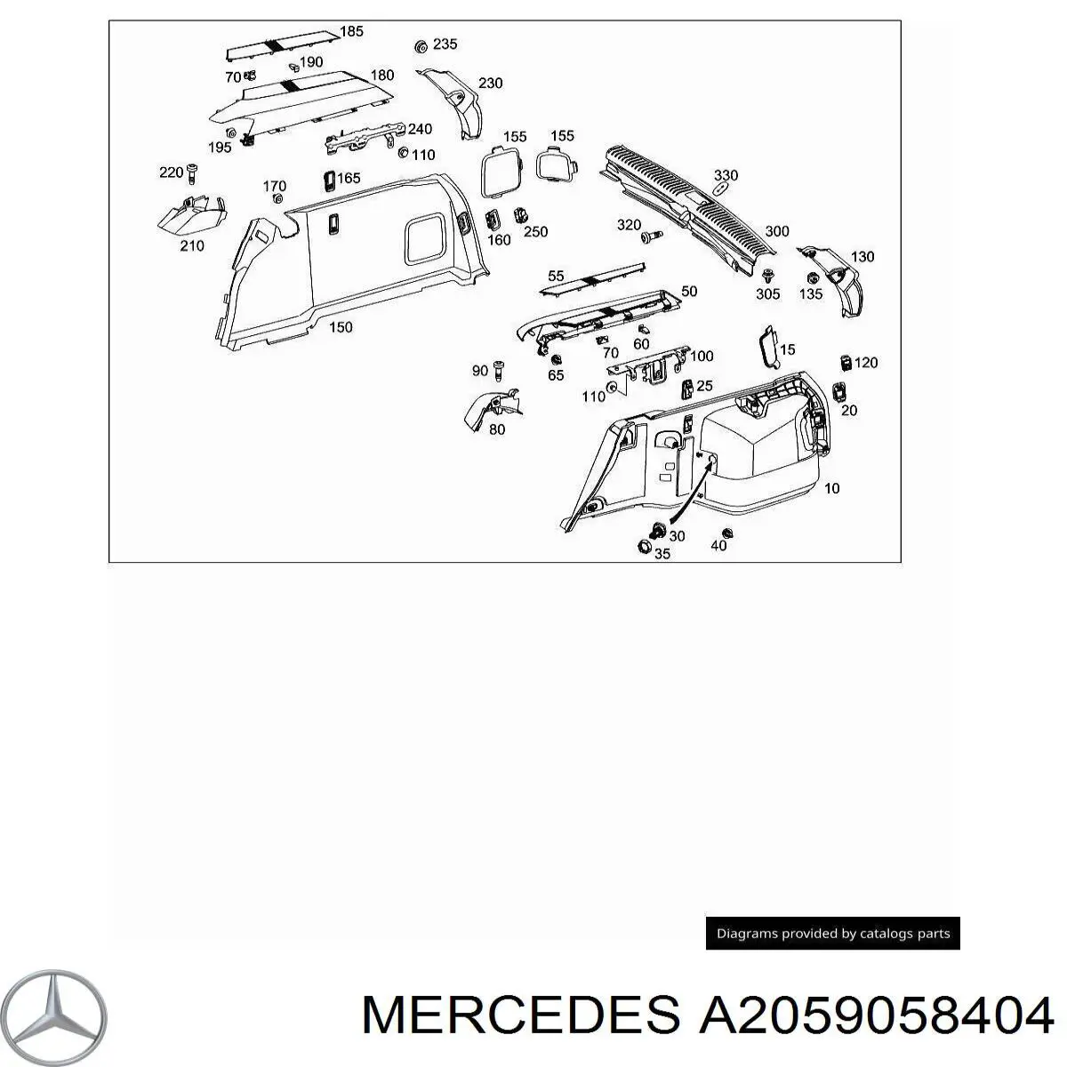 Compre A2059058404 Mercedes 