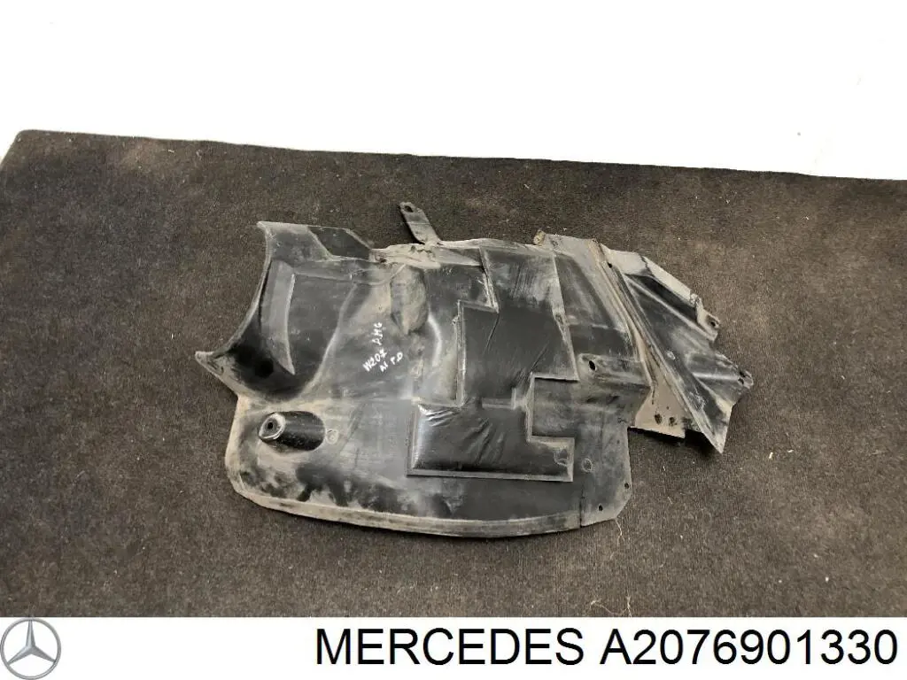 A2076901330 Mercedes Guarda-barras esquerdo traseiro do pára-lama dianteiro