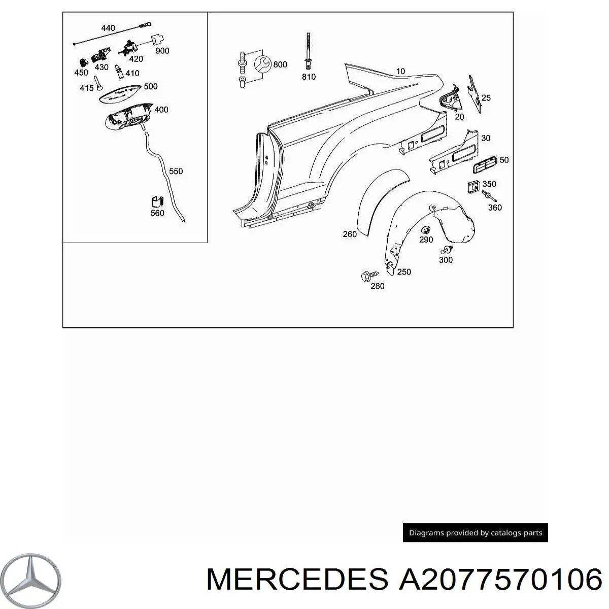 Compre A2077570106 Mercedes 