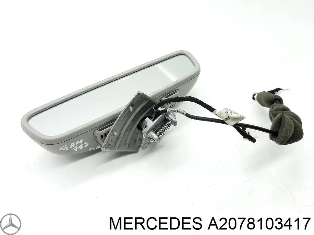 A2078103417 Mercedes Espelho de salão interno