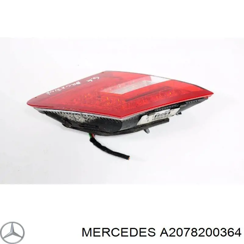 A2078200364 Mercedes Lanterna traseira esquerda interna