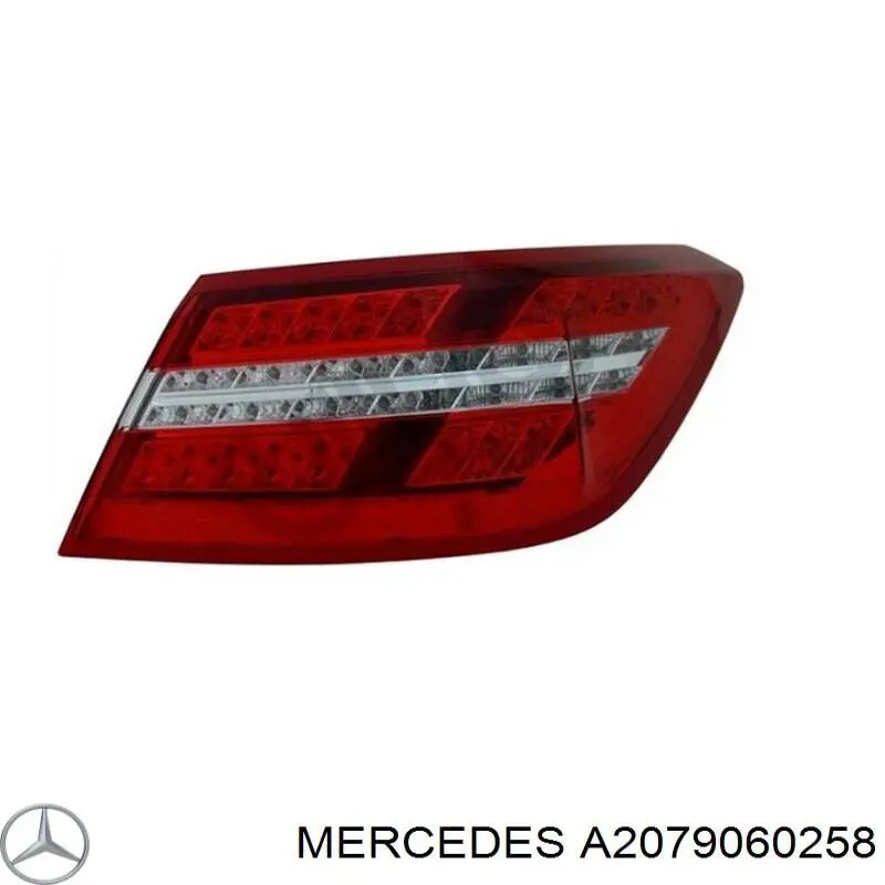 A2079060258 Mercedes Lanterna traseira direita