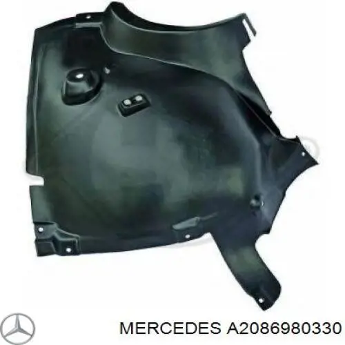 Proteção esquerda do pára-choque dianteiro Mercedes A2086980330 preço, a partir de 10,38 USD